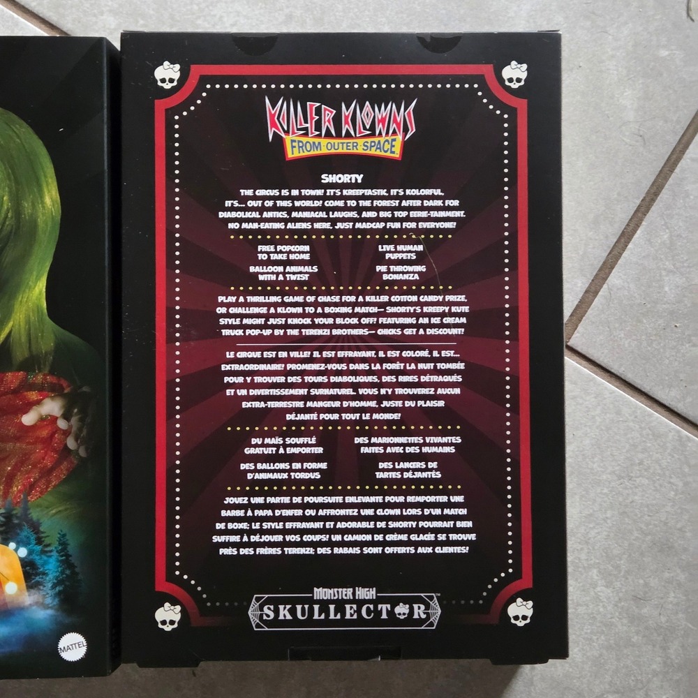 Mattel Monster High Skullector Killer Klowns Shorty Doll Collectible Limited Ed - Picture 8 of 8